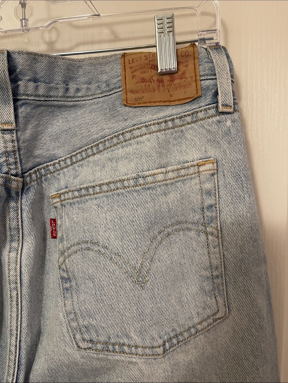 Levi's Light Wash Jeans with Signature Back Pocket